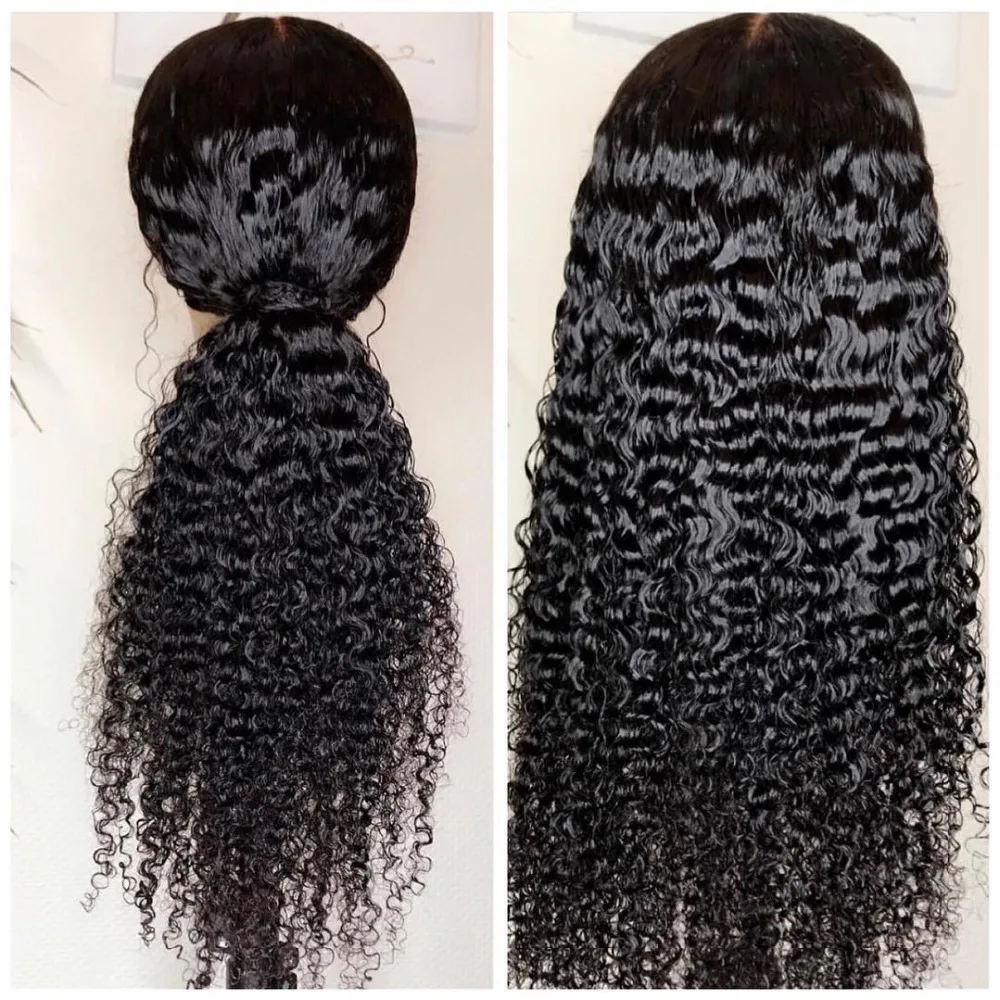 

WOWANGEL Bleached Knots Long Curly Lace Front Wig 150% Human Hair Wigs 13x6 Deep Part Lace Front Wigs Preplucked Lace Wigs Remy