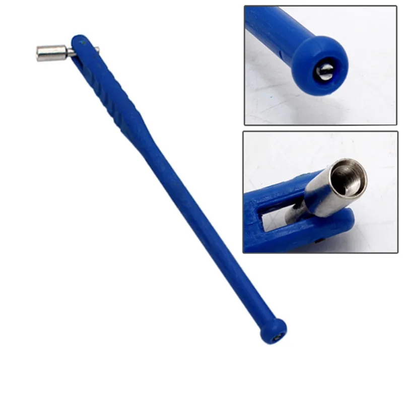 Tire Valve Puller No Scratch Green Tire Valve Stem Puller Rod Tool with Valve Core Tool Built in 