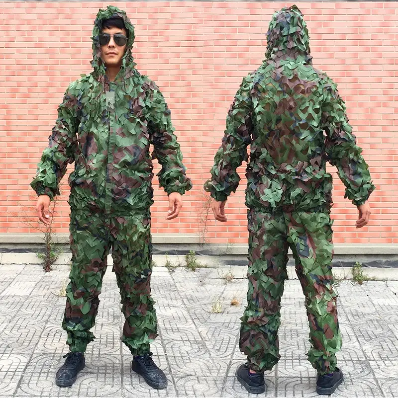 

Men Jungle CS Camouflage Clothing Military Tactical Suit Ghillie Suit Hunting Clothes Woodland Hide Cover Clothes