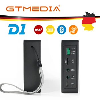

GTMEDIA D1 Portable Digital Radio with LCD Display Alarm Clock Radio with 18650 FM DAB+/FM+BT/Card/AUX Multi Band Radio Speaker