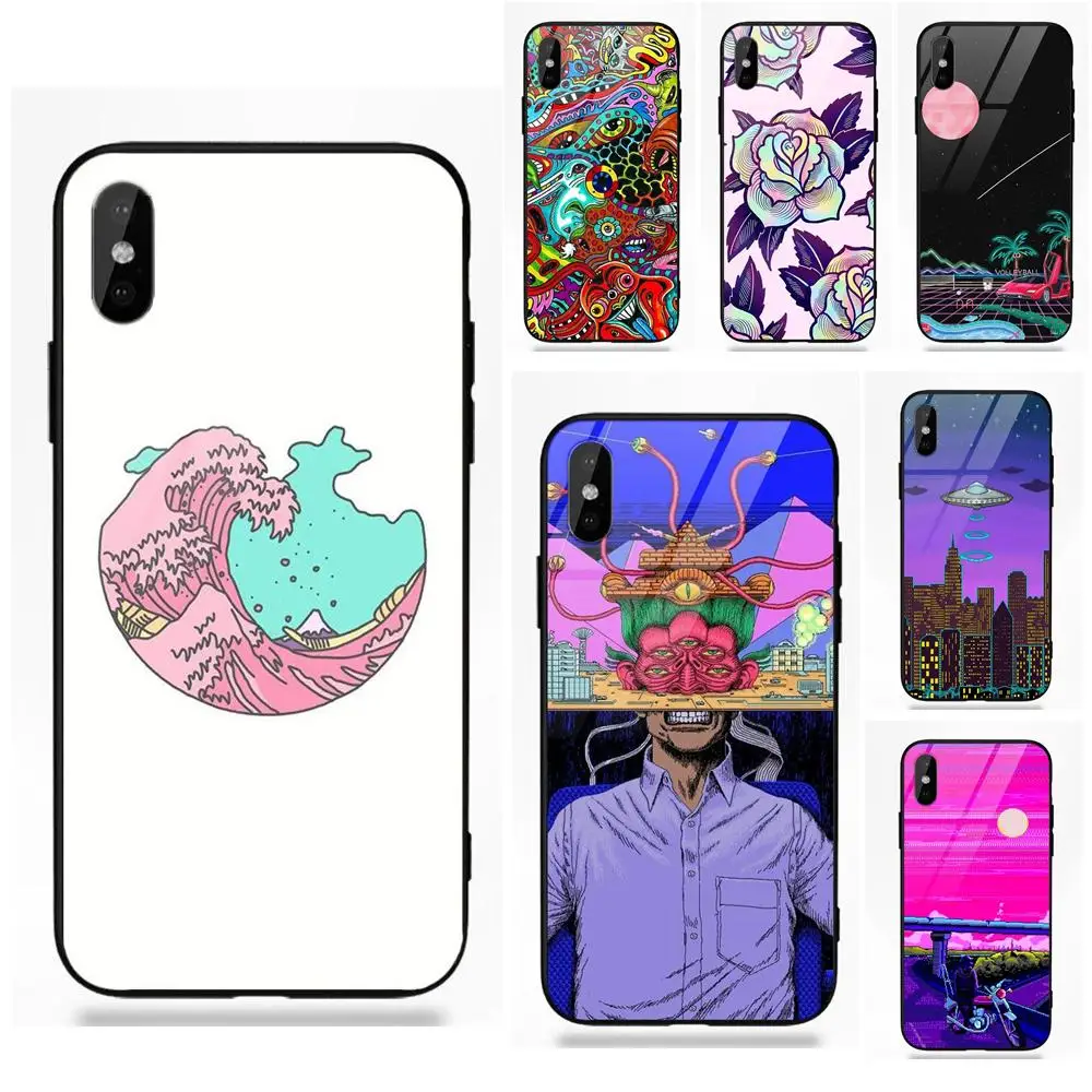 Популярный Триппи арт Эстетическая женщина для Apple iPhone 5 5C 5S SE 6 6S 7 8 Plus X XS Max XR