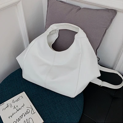 Women's White Leather Shopper Bag | White Leather Women Bag