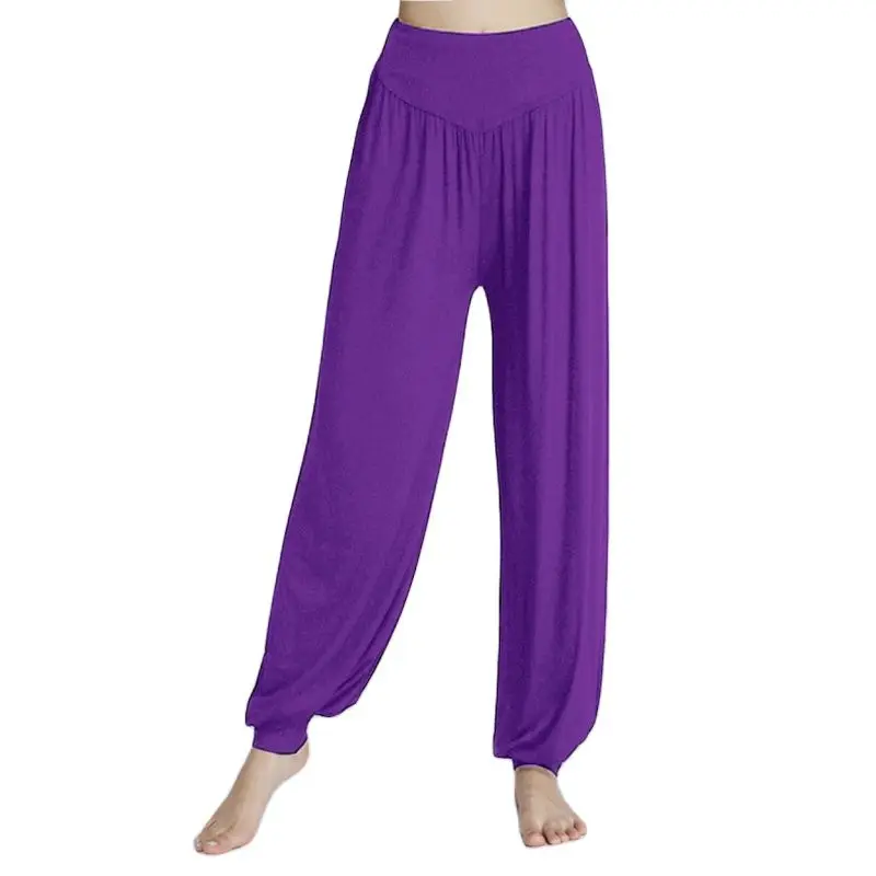 Yoga Pants High Waist Loose Yoga Pants Plus Candy Color Bloomers Fashion Comfortale Summer Sport Wear For Dancing