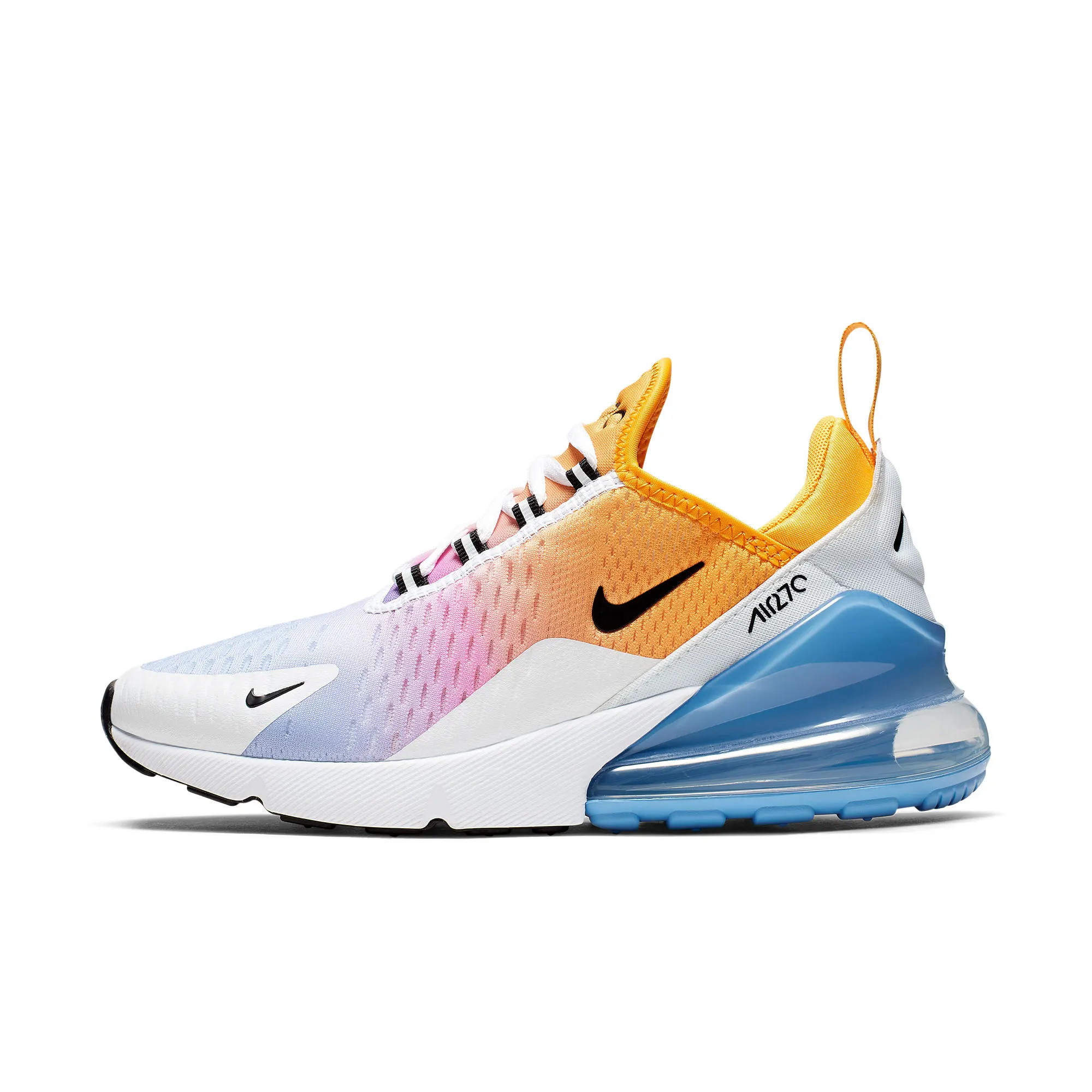 Оригинальные женские кроссовки для бега NIKE Air Max 270, Классические беговые кроссовки для фитнеса, удобные амортизирующие нескользящие легкие AH6789 - Цвет: AH6789-702