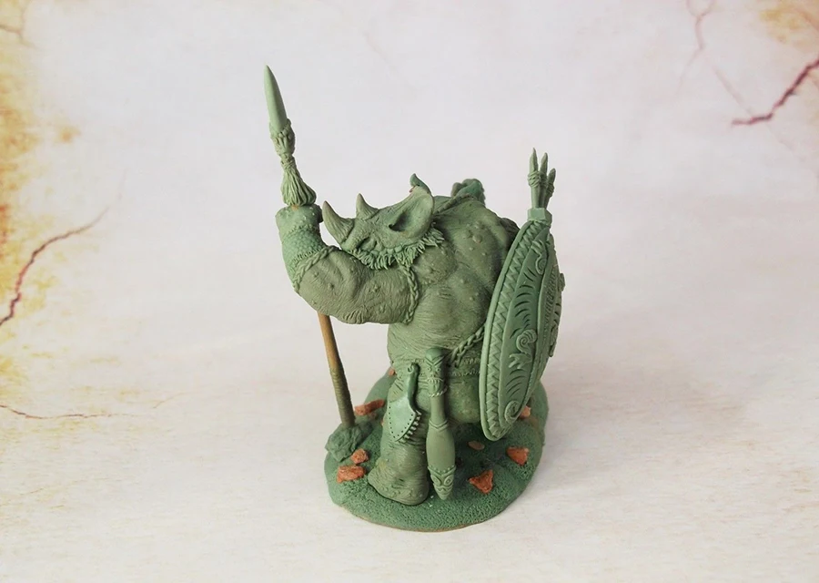 1/32 Смола Модель Строительный комплект фигурка Rhinocero