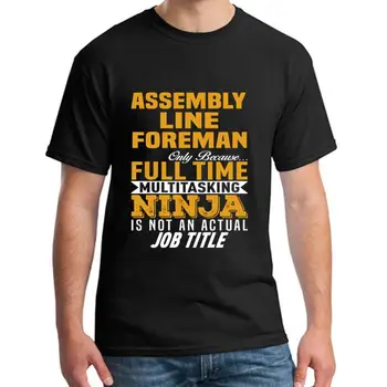 

New Style assembly line foreman tee t shirts men XXXL 4Xl 5XL novelty pattern