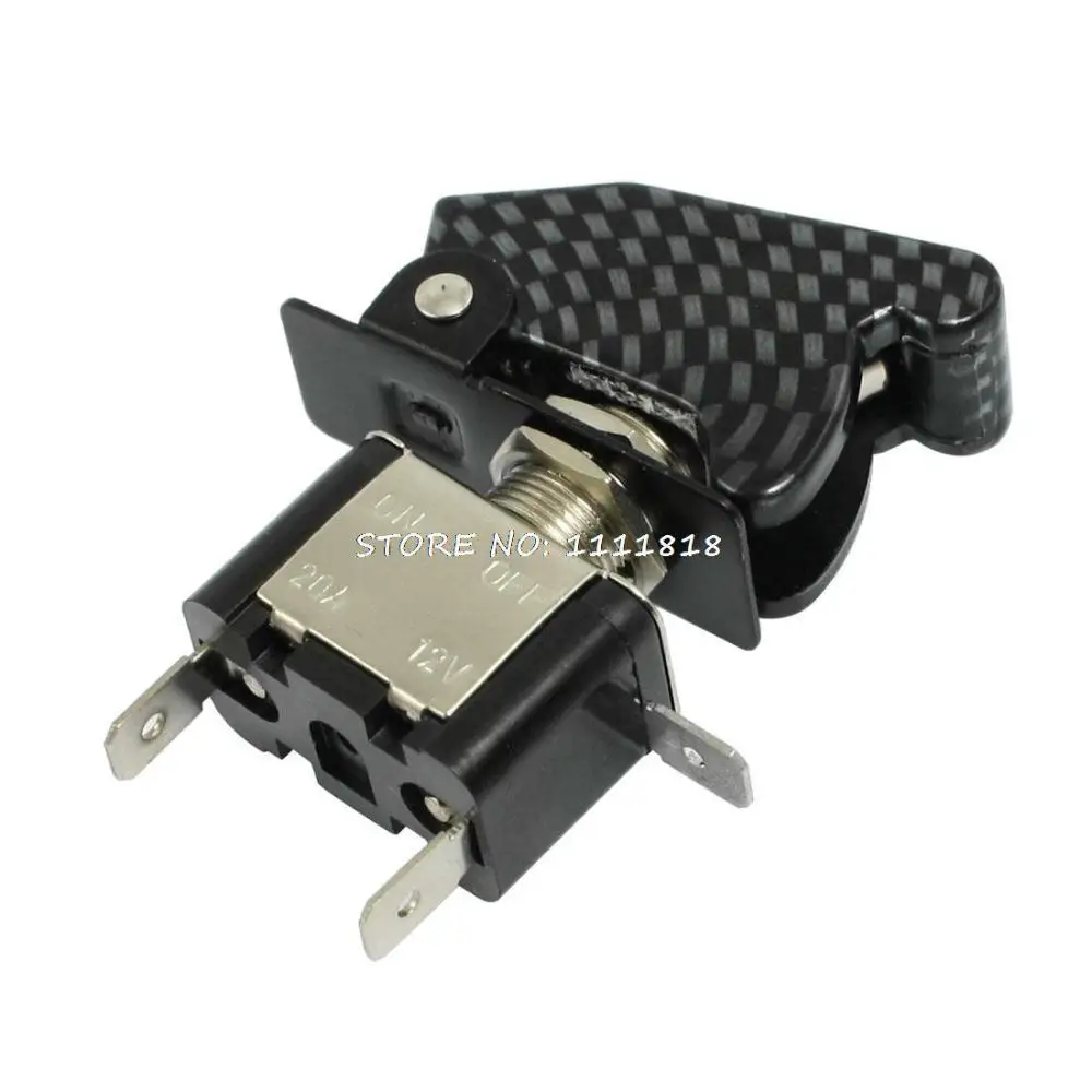 

20A 12V SPST On/Off 2 Position 3 Pin Toggle Switch w Cap