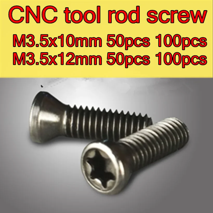 M3.5x10mm M3.5x12mm 50 шт 100 CNC инструменты стержень Винт Бесплатная доставка | Инструменты