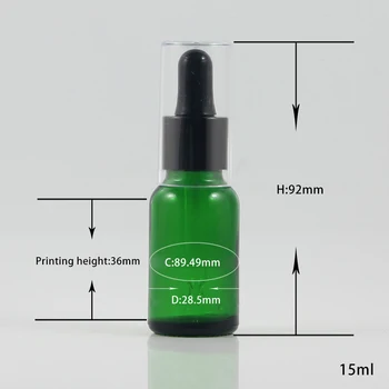 

15ml Green Glass Customized Essential Oil Medical Glass Bottle containers
