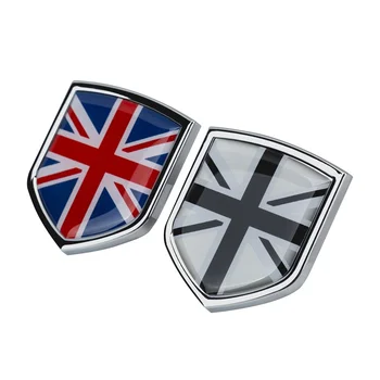 

1 Pair Car Side 3D Sticker United Kingdom Emblem Auto Body Badge Decal National Flag Shield Auto Exterior Decoration Accessories