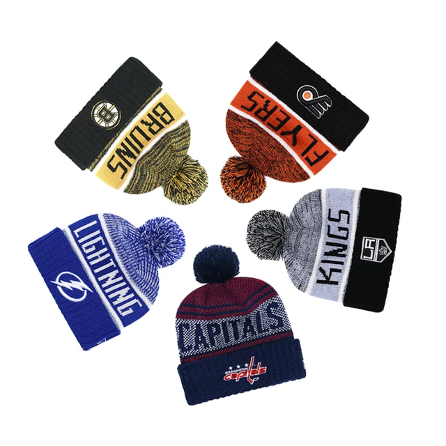 US $14.48 Ice Hockey Team Knitted Hat Men and Women Warm Sports Hat Winter Knitted Hat National Roller Hockey