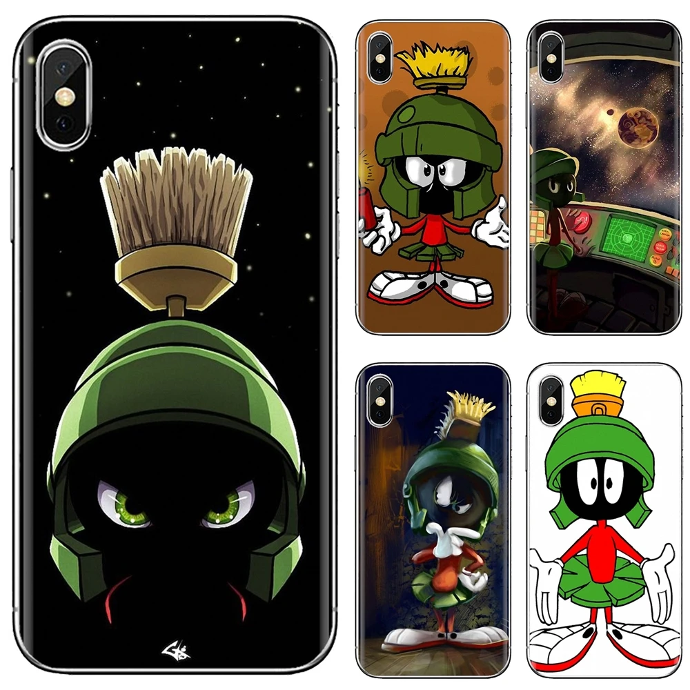 Мягкий чехол для Xiaomi Redmi 2 S2 3 3S 4 4A 5 5A 6 6A 7A 9 9T 9C 9A Pro Pocophone F1 Looney-Tunes-C-marvin-the-martian |