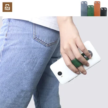 

Freefinger Finger Ring Mobile Phone Stand Holder Multi-function Phone Bracket Leather Surface Portable