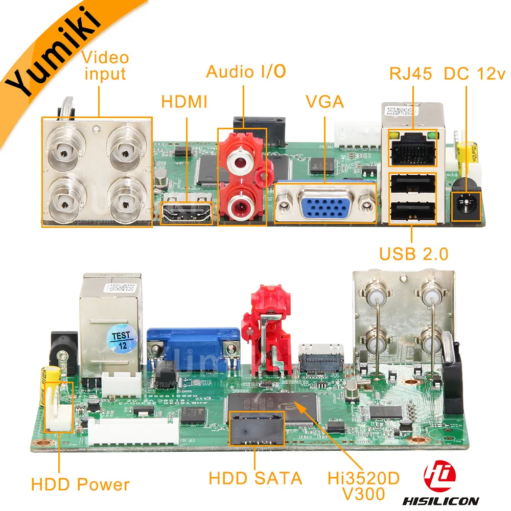  5/6 in 1 4CH/8CH/16CH 5M-N/4M-N AHD DVR Surveillance Security CCTV Recorder 1080N Hybrid DVR Board  - 32997229393