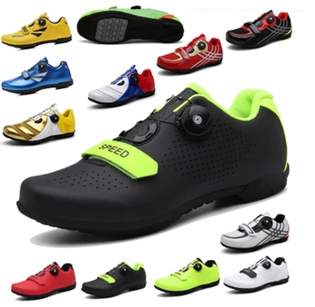 

New 2020 products breathable couple shoes bicycle shoes professional racing road bikes bicycle shoes, bright colors, ultra-