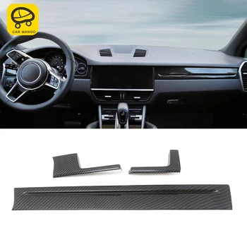 

CarManGo Car Accessories Center Console Dashboard Panel Frame Sticker Cover Interior Decoration for Porsche Cayenne 2018-2020