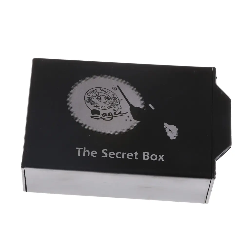 

1 Pcs Magic Box Magic Secret Magic Box Tricks Objects Disappear Black Box Mysterious Box 11*7*3.5cm