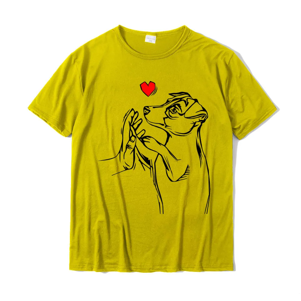 comfortable Tops & Tees Family Crewneck Geek Short Sleeve 100% Cotton Man T Shirts Fashionable Tee-Shirts Top Quality Jack Russell Terrier Love Cute Dog Mom Funny Girls Gift Sweatshirt__21537 yellow