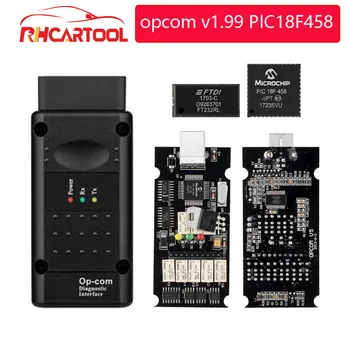 

OP COM opcom V1.99 With real PIC18F458 FTDI FT232RL Chip OBD2 Diagnostic Tool OP-COM For Opel OPCOM v1.78 Can be flash update