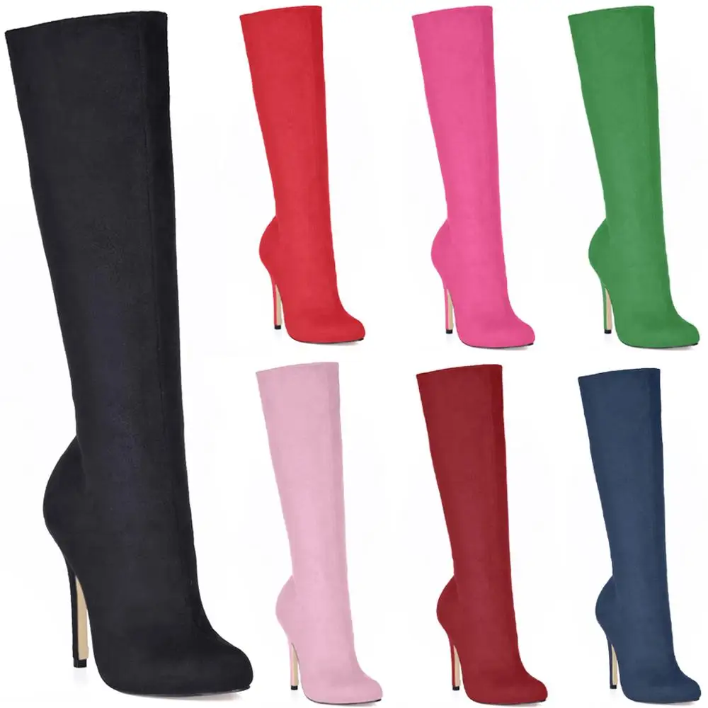 Пикантные вечерние женские сапоги на высоком каблуке шпильке Rodilla Botas Mujer Zapatos de