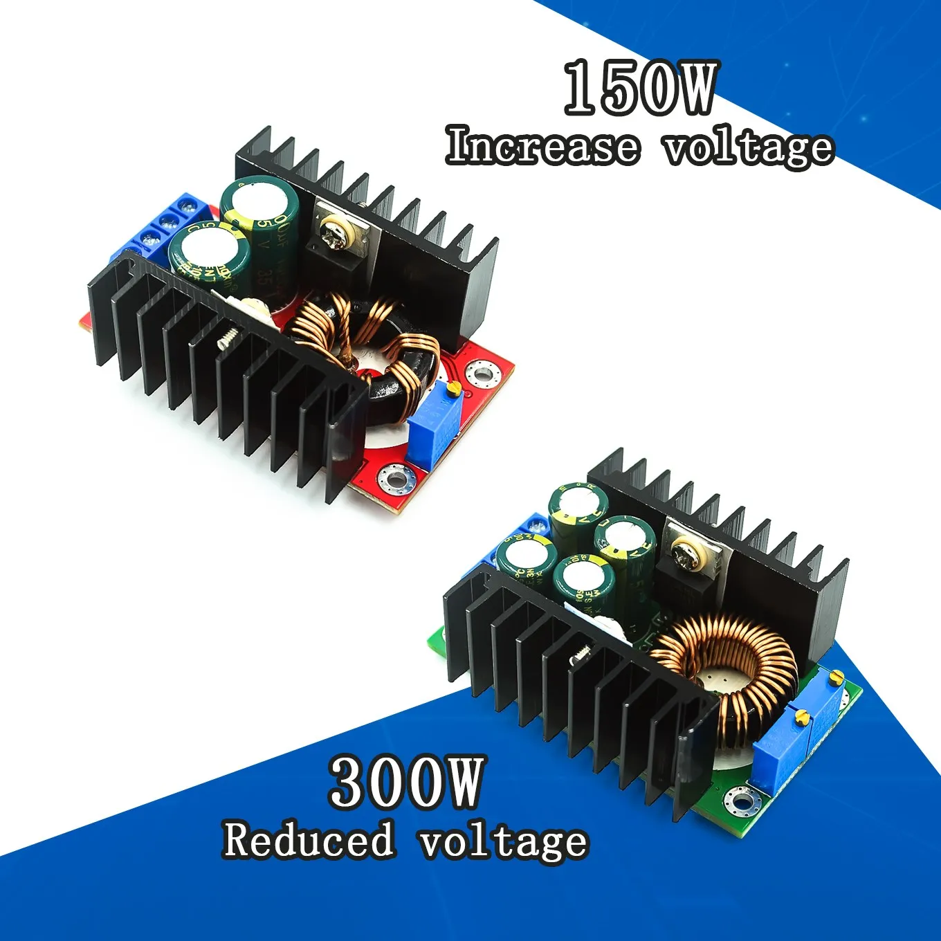 150W Boost Converter 300W Step Down Buck DC-DC 5-40V To 1.2-35V Power module XL4016 Up Voltage Charger | Электронные компоненты