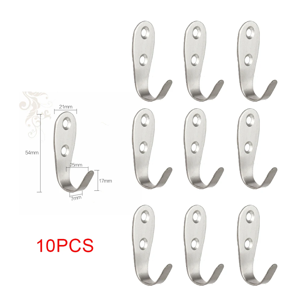 Description Picture 5 of item10PCS Wall Mounted Towel Hook For Bathroom Coat Hook Rustproof Hook Hanger For Kitchen Hardware Hook For Keys In The Hallway