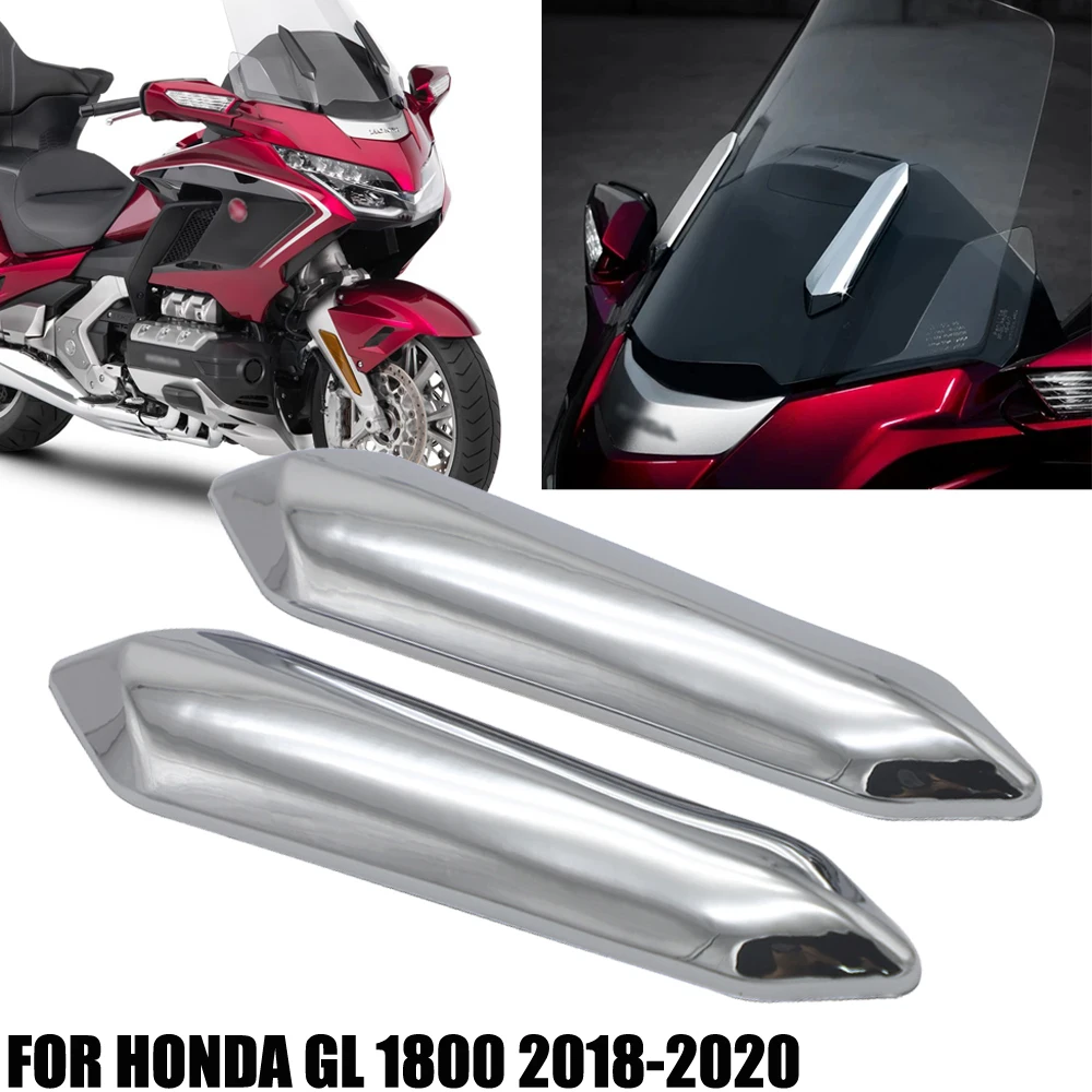 Декоративный хромированный чехол на лобовое стекло для мотоцикла Honda Goldwing GL1800 2018