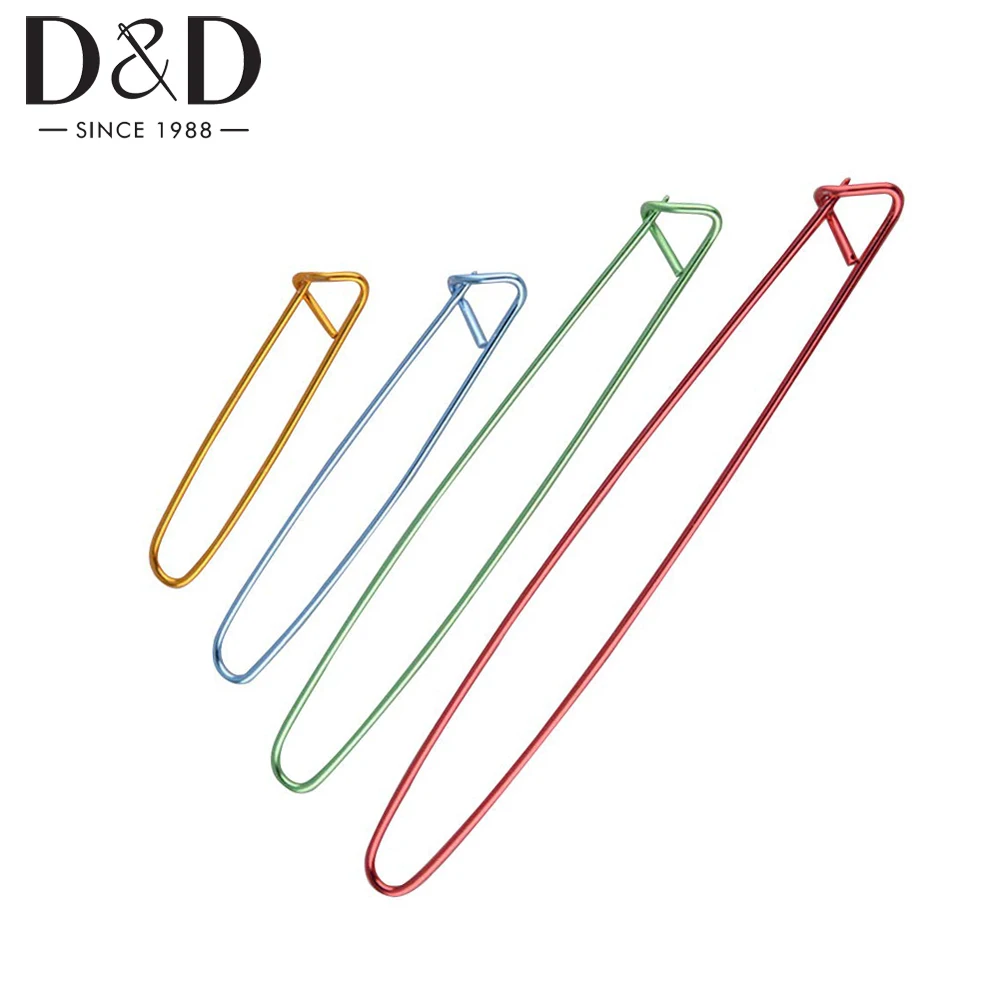 4 Sizes Aluminum Knitting Crochet Craft Locking Stitch Marker Needle Clip Holder DIY Wool Yarn Knit Sewing Tool Random Color | Дом и сад