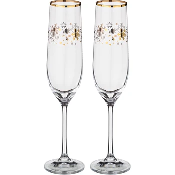 

Champagne Glasses Set of 2 190 ml . Height = 24 cm. Kitchen supplies
