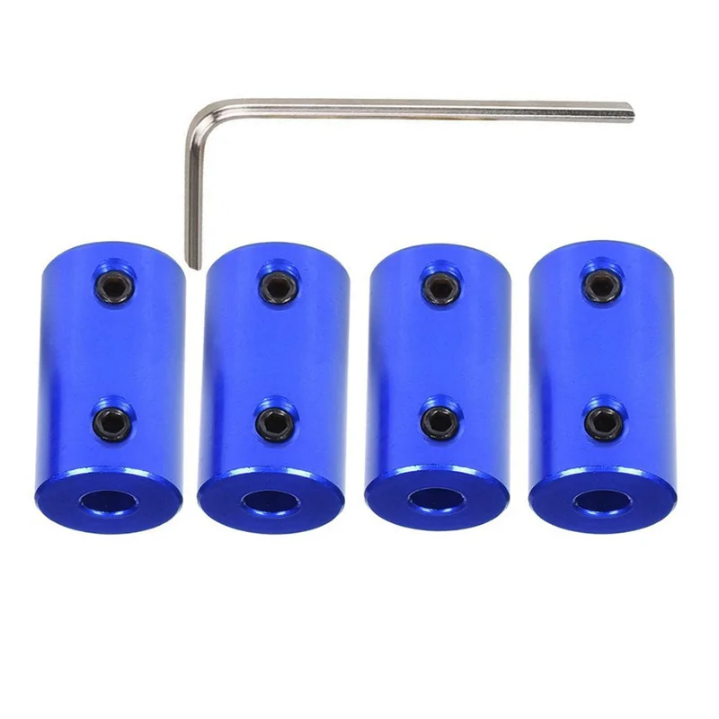 

Shaft Rigid Motor Wheel Coupling Coupler 5mm to 8mm Aluminum alloy Casing With Screw Blue(Pack of 4)