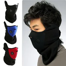 Теплая Флисовая велосипедная полумаска для лица, чехол для страйкбола, защита для лица, защита для велоспорта, лыж, спорта на открытом воздухе, зимний шарф для защиты шеи, теплая маска