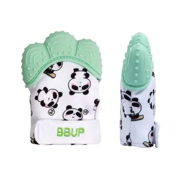 

2pcs/pack Cute Panda Teething Mittens for Baby Newborn Teether Gloves Infant Toy N1HB