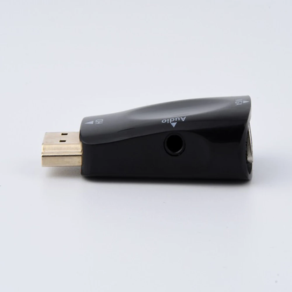 HDMI to VGA Male to Female Adapter Cable 1080P HDMI VGA Converter Transfer Hdmi Singal to Vga Signal for Computer TV Projector