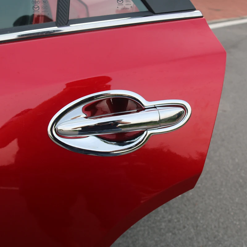 Хромированная крышка дверной ручки из АБС пластика для Mazda 2 Mazda2 Demio 2008 2018 и Крышка