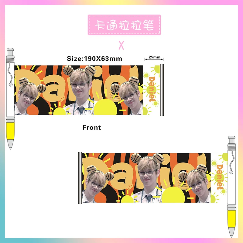 

1Pcs KPOP Kang Daniel Blackpink TWICE TXT GOT7 REDVELVET Ballpoint Pen Kawaii Black Ink Gel Pen Stationery Student Fan Gift