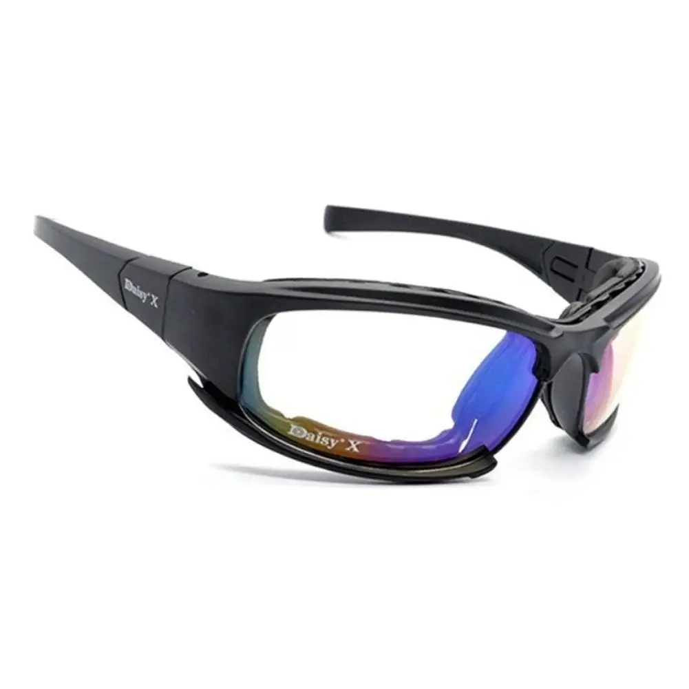 Tactical Sunglasses UV400 Protection Military Goggles Hunting, Shooting, Airsoft Outdoor Activities Eyewear 4 Lenses