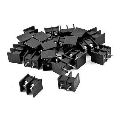 300V 10A 7,62 мм шаг 2-Pin сменный Тип печатной платы Клеммная колодка 20 шт
