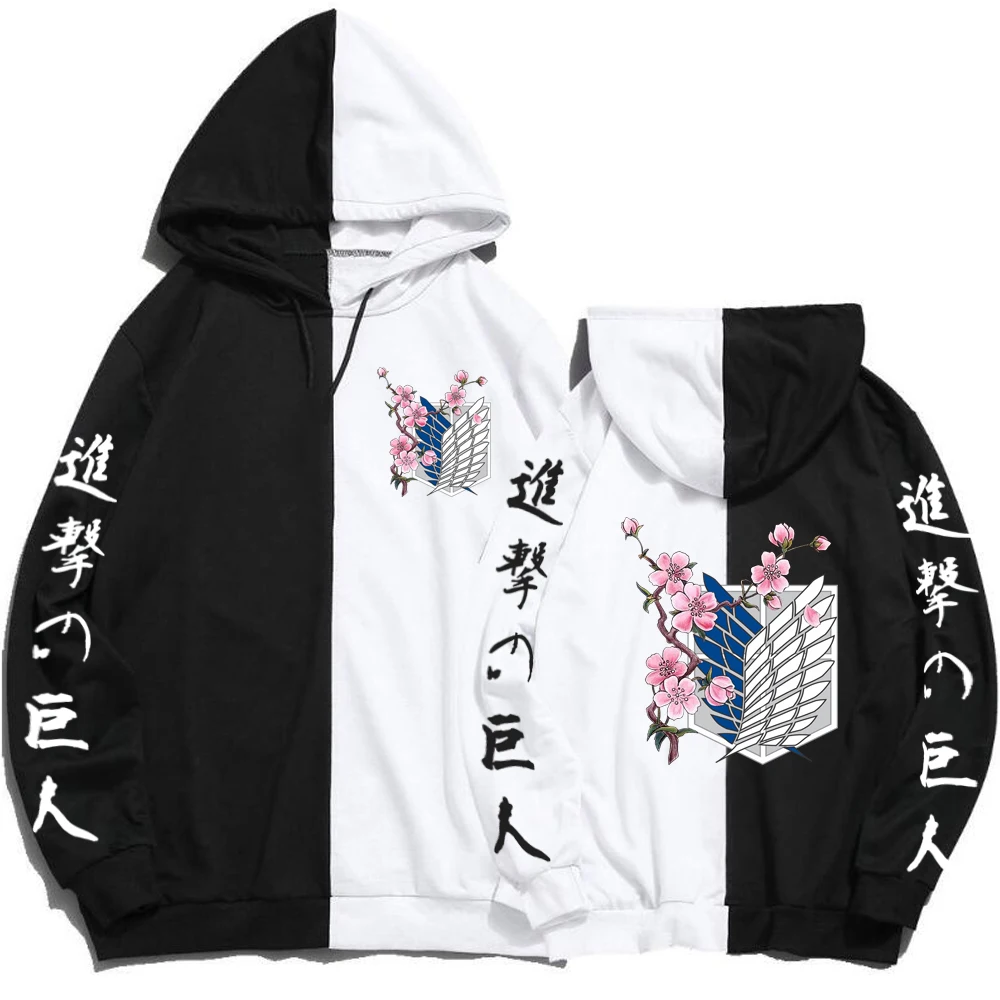 

Anime Attack On Titan Hoodie Pullovers Sweatshirts Graphic Printed Tops Casual Hip Hop Streetwear Tops