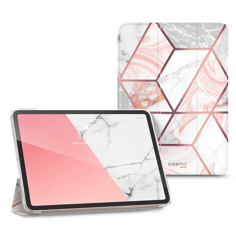For iPad Air 4 Case 10.9 inch (2020) I-BLASON Cosmo Lite Slim Trifold Stand Smart Clear Protective Cover with Auto Sleep/Wake | Компьютеры