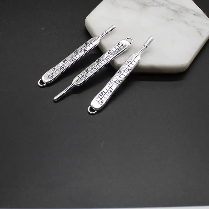 4piecesofantiquesilver3Dmercurythermometercharmpersonality