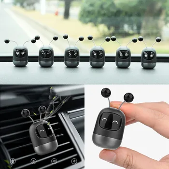 

Car Air Freshener Flavoring In The Car Perfume Cute Robot Outlet Perfume Importados Ambientador Coche Car Accessories Interior