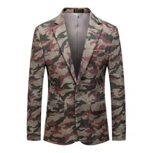 Мужской повседневный винтажный отложной воротник с длинным рукавом с цветочным принтом приталенный жакет пиджак американы para hombre W902