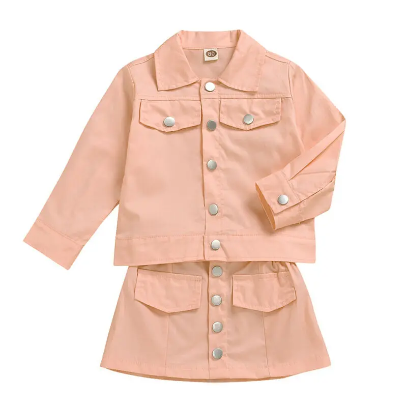 Pudcoco Baby Spring Autumn Fashion Toddler Infant Kids Girl Outfits Clothes Set Coat Tops+Tutu Skirt Dress | Детская одежда и