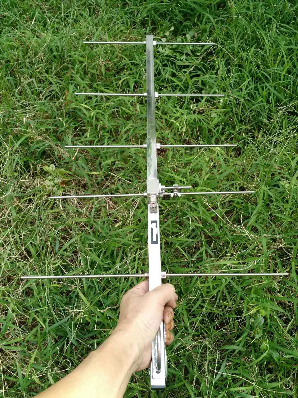 HAM радио 435 м нержавеющая yagi антенна 5 элементов 433M одновременное подключение двух