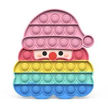 Brinquedo – grand jouet Pop pour enfants, cadeau de noël, bulle Push, Fidget, sensoriel, anxiété, Stress, carré, cœur