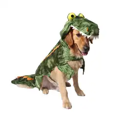 Животное крокодил превратился в теплую одежду темно-зеленая одежда Хэллоуин собака наборы