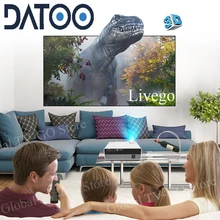 Datoo livego hd projeção de tela para android pc windows família filme projeção acessórios