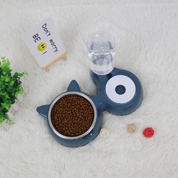 

Pet Bowl Pet Feeder Plastic Dispenser Antiskid Automatic Feeder Water Drinking Feeding Basin Bowls for Cats Pet Dogs Feeder