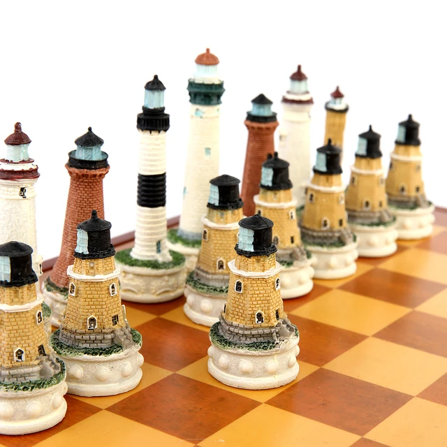 Luxury Wooden Ancient Egyptian Theme Chess Set