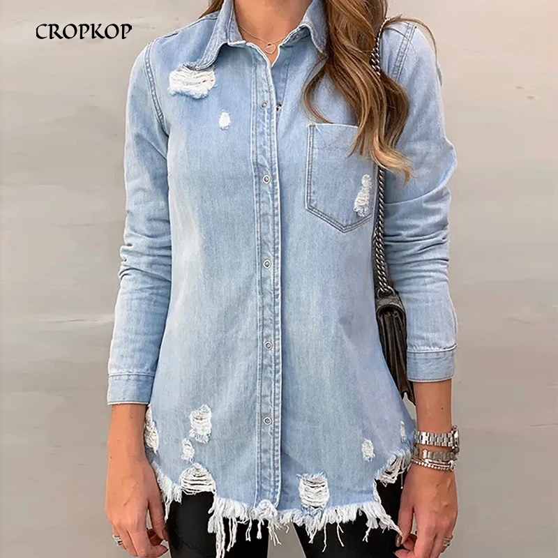 discount Women Denim Jacket 2019 Vintage Casual Button Coat Autumn Spring Streetwear Outerwear Women Coats B